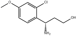 (3S)-3-AMINO-3-(2-CHLORO-4-METHOXYPHENYL)PROPAN-1-OL 구조식 이미지