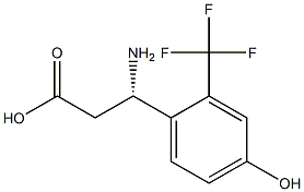 (S)-3-AMINO-3-(4-HYDROXY-2-(TRIFLUOROMETHYL)PHENYL)PROPANOIC ACID Structure