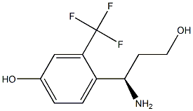 4-((1R)-1-AMINO-3-HYDROXYPROPYL)-3-(TRIFLUOROMETHYL)PHENOL Structure