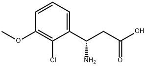 (S)-3-amino-3-(2-chloro-3-methoxyphenyl)propanoic acid Structure