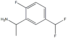 1-[5-(DIFLUOROMETHYL)-2-FLUOROPHENYL]ETHAN-1-AMINE Structure