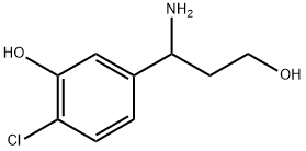 5-(1-AMINO-3-HYDROXYPROPYL)-2-CHLOROPHENOL 구조식 이미지