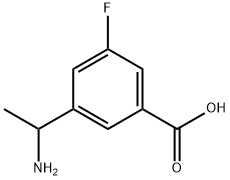 3-(1-AMINOETHYL)-5-FLUOROBENZOIC ACID Structure