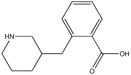 Benzoic acid, 2-(3-piperidinylmethyl)- Structure