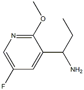 1-(5-fluoro-2-methoxy-3-pyridyl)propylamine 구조식 이미지