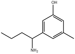 3-(1-AMINOBUTYL)-5-METHYLPHENOL Structure