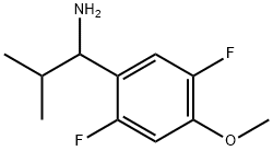 1-(2,5-DIFLUORO-4-METHOXYPHENYL)-2-METHYLPROPAN-1-AMINE 구조식 이미지