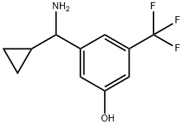 3-(amino(cyclopropyl)methyl)-5-(trifluoromethyl)phenol Structure