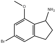 5-BROMO-7-METHOXYINDANYLAMINE Structure