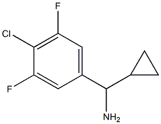 (4-CHLORO-3,5-DIFLUOROPHENYL)(CYCLOPROPYL)METHANAMINE Structure