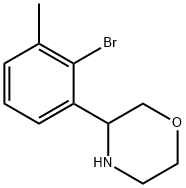 3-(2-BROMO-3-METHYLPHENYL)MORPHOLINE Structure