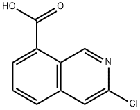 3-chloroisoquinoline-8-carboxylic acid 구조식 이미지