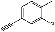 Benzene, 2-chloro-4-ethynyl-1-methyl- Structure