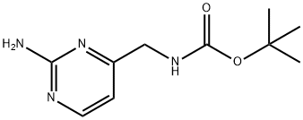 2-Amino-4-[(Boc-amino)methyl]pyrimidine 구조식 이미지