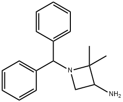 1-(DIPHENYLMETHYL)-2,2-DIMETHYLAZETIDIN-3-AMINE 구조식 이미지