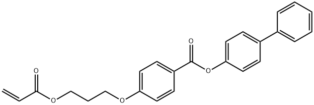 4-[3-[(1-Oxo-2-propen-1-yl)oxy]propoxy]-benzoic acid [1,1'-biphenyl]-4-yl ester 구조식 이미지