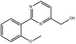 (2-(2-methoxyphenyl)pyrimidin-4-yl)methanol 구조식 이미지