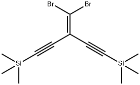 Silane, [3-(dibromomethylene)-1,4-pentadiyne-1,5-diyl]bis[trimethyl- Structure