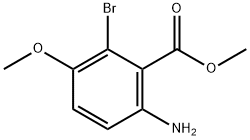 Benzoic acid, 6-amino-2-bromo-3-methoxy-, methyl ester 구조식 이미지