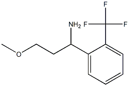 3-METHOXY-1-[2-(TRIFLUOROMETHYL)PHENYL]PROPAN-1-AMINE Structure