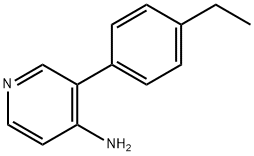 4-AMINO-3-(4-ETHYLPHENYL)PYRIDINE Structure