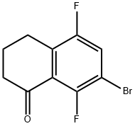 7-Bromo-5,8-difluoro-3,4-dihydronaphthalen-1(2H)-one Structure