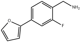 [2-fluoro-4-(furan-2-yl)phenyl]methanamine Structure
