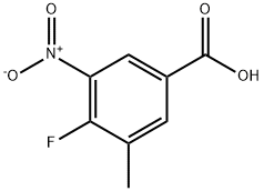 4-fluoro-3-methyl-5-nitrobenzoic acid Structure