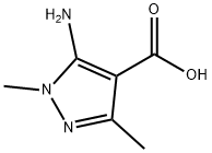 5-amino-1,3-dimethyl-1H-pyrazole-4-carboxylic acid Structure