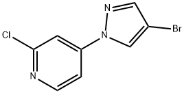 4-Bromo-1-(2-chloro-4-pyridyl)pyrazole Structure