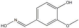 4-[(1E)-(hydroxyimino)methyl]-2-methoxyphenol 구조식 이미지
