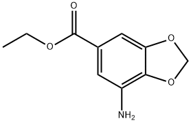 ethyl 7-amino-2H-1,3-benzodioxole-5-carboxylate Structure