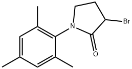 3-bromo-1-(2,4,6-trimethylphenyl)pyrrolidin-2-one 구조식 이미지