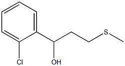 1-(2-chlorophenyl)-3-(methylsulfanyl)propan-1-ol Structure