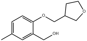 [5-methyl-2-(oxolan-3-ylmethoxy)phenyl]methanol 구조식 이미지