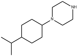 1-[4-(propan-2-yl)cyclohexyl]piperazine 구조식 이미지