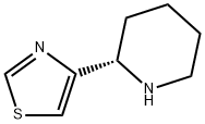 (S)-4-(piperidin-2-yl)thiazole 구조식 이미지