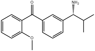 3-((1R)-1-Amino-2-methylpropyl)phenyl 2-methoxyphenyl ketone Structure