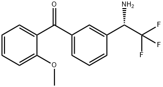 3-((1S)-1-Amino-2,2,2-trifluoroethyl)phenyl 2-methoxyphenyl ketone Structure