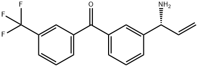 3-((1R)-1-Aminoprop-2-enyl)phenyl 3-(trifluoromethyl)phenyl ketone Structure