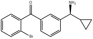 3-((1S)Aminocyclopropylmethyl)phenyl 2-bromophenyl ketone Structure