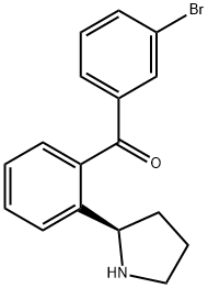 2-((2R)Pyrrolidin-2-yl)phenyl 3-bromophenyl ketone Structure