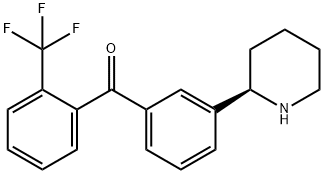 3-((2R)(2-Piperidyl))phenyl 2-(trifluoromethyl)phenyl ketone Structure