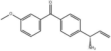 4-((1S)-1-Aminoprop-2-enyl)phenyl 3-methoxyphenyl ketone Structure