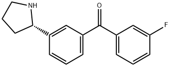 3-((2S)Pyrrolidin-2-yl)phenyl 3-fluorophenyl ketone Structure