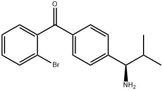 4-((1R)-1-Amino-2-methylpropyl)phenyl 2-bromophenyl ketone Structure