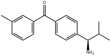 4-((1R)-1-Amino-2-methylpropyl)phenyl 3-methylphenyl ketone Structure