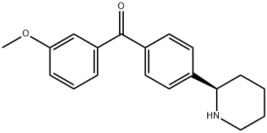 4-((2R)(2-Piperidyl))phenyl 3-methoxyphenyl ketone Structure