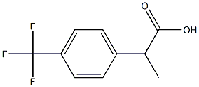 2-[4-(Trifluoromethyl)phenyl]propanoic acid Structure