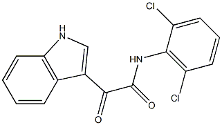 N-(2,6-Dichlorophenyl)-2-[1H-indol-3-yl]-2-oxoacetamide Structure